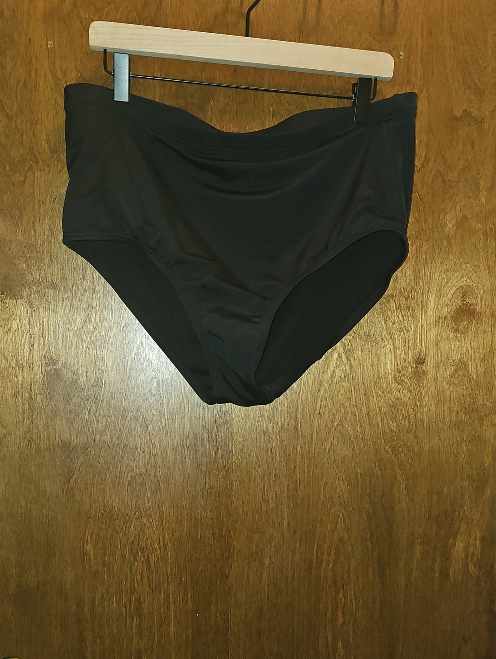Swimsuits For All Black High-Waist Swim Bottoms